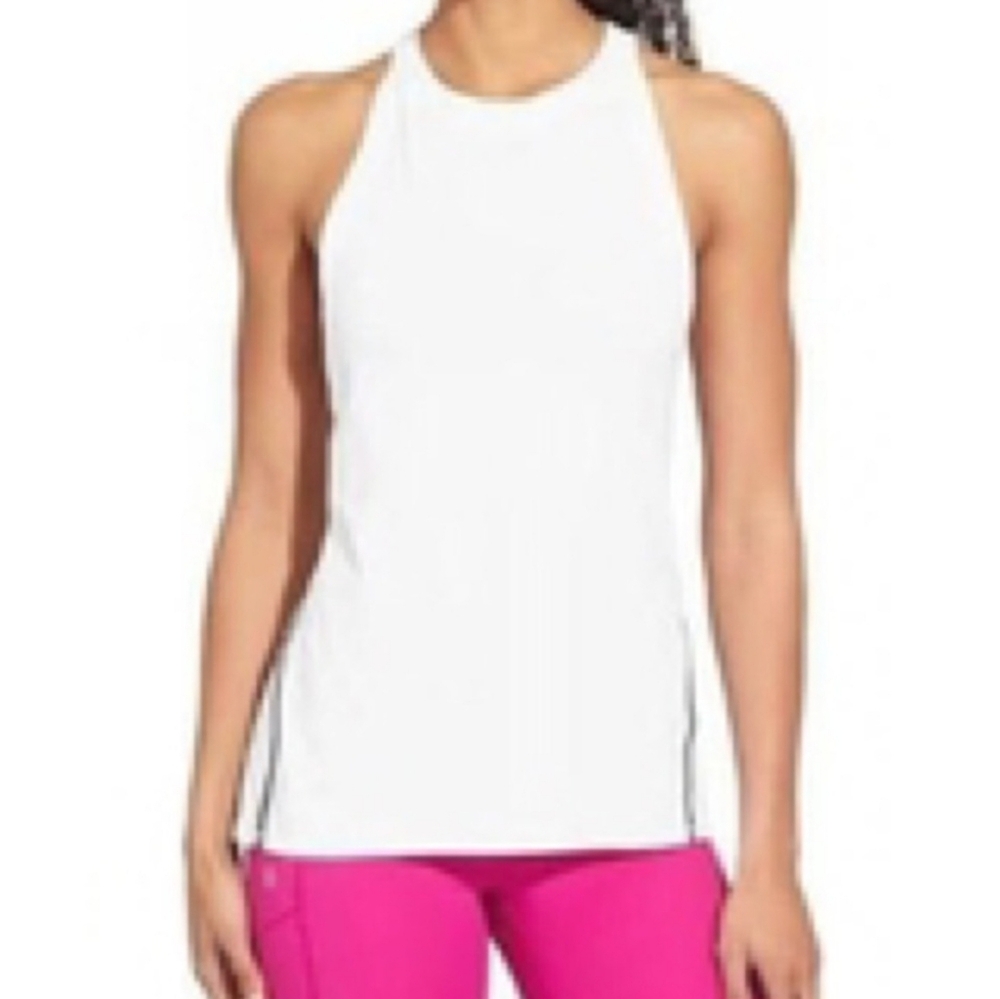 Athleta Power Chi Tank Size XS White/Gray